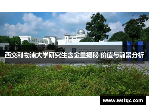 西交利物浦大学研究生含金量揭秘 价值与前景分析
